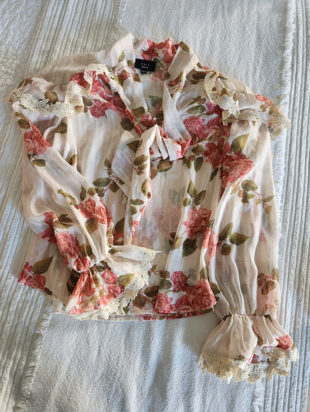 Vici Floral Semi Sheer Top
